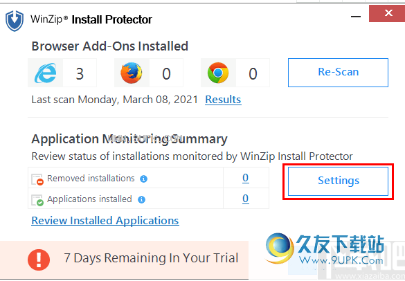 WinZip Install Protector