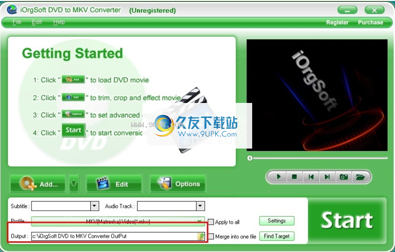 iOrgSoft DVD to MKV Converter
