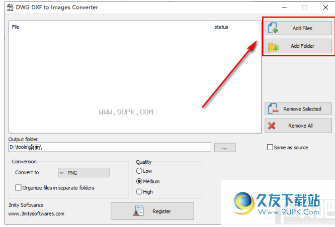 3nity DWG DXF to Images Converter
