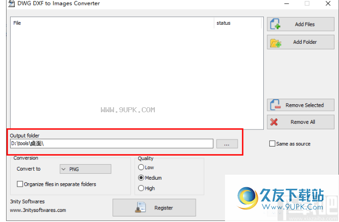 3nity DWG DXF to Images Converter
