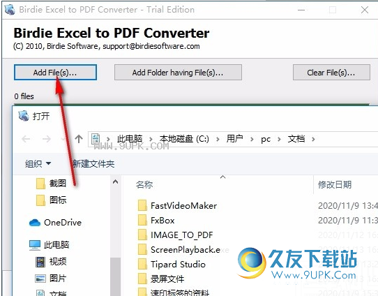 Birdie Excel to PDF Converter