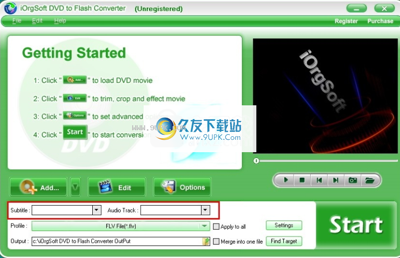 iOrgSoft DVD to Flash Converter