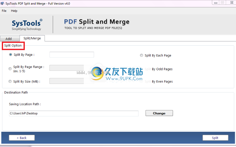 SysTools PDF Split and Merge