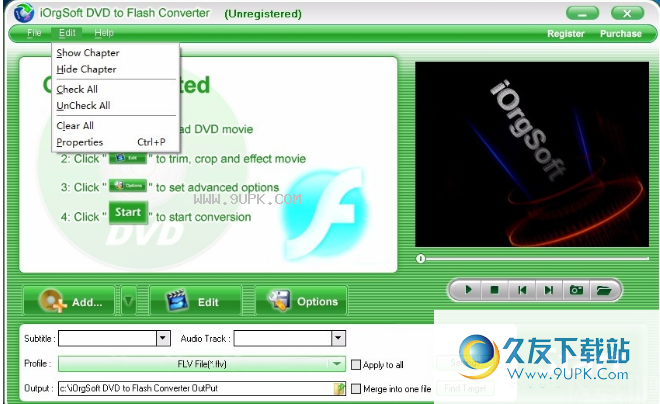 iOrgSoft  DVD  to  Flash  Converter