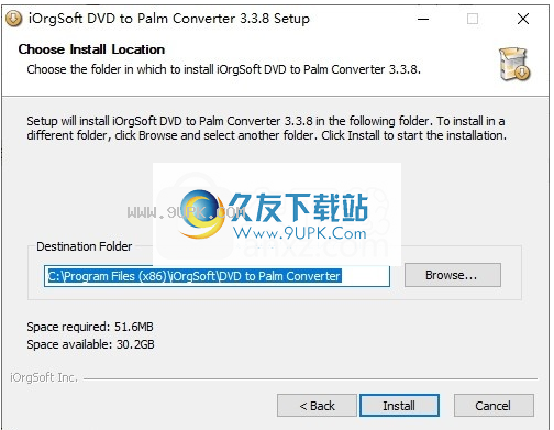 iOrgsoft DVD to Palm Converter