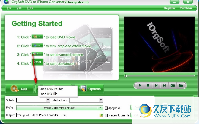 iOrgSoft DVD to iPhone Converter