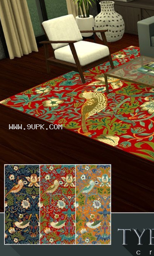 模拟人生4花卉鸟类巨型地毯MOD
