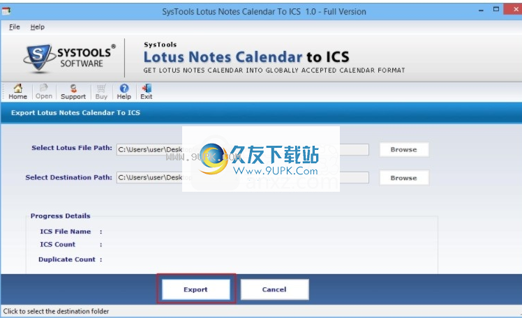 SysTools Lotus Notes Calendar To ICS