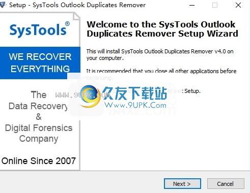 SysTools Outlook Duplicates Remover