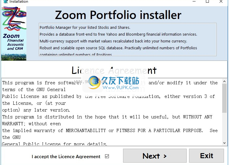 Zoom Investment Portfolio Manager