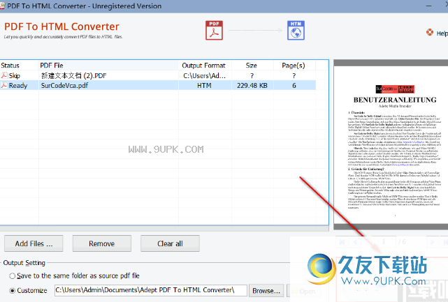 Adept PDF to Html Converter