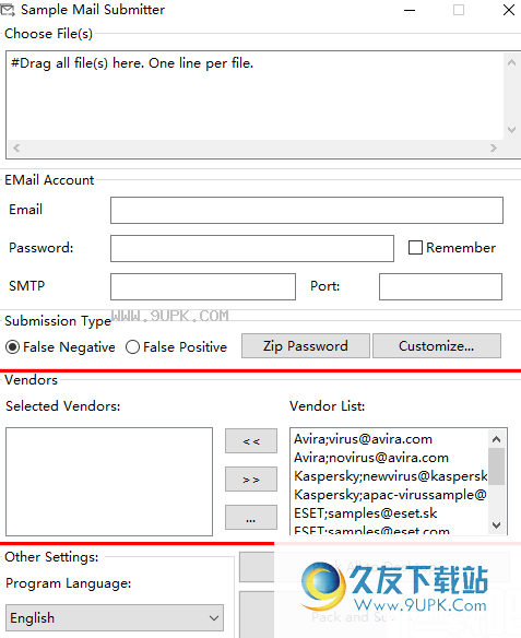 Sample Mail Submitter
