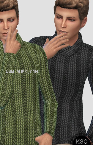 模拟人生4男士瘦身针织毛衣MOD截图（1）