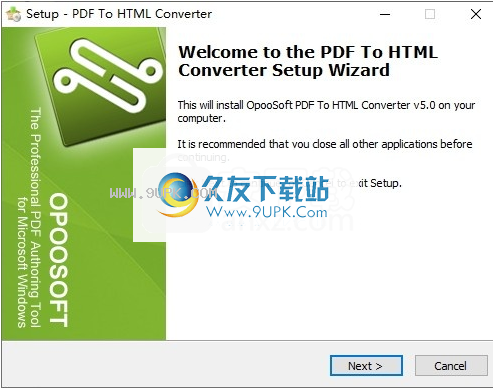 Opoosoft PDF To HTML Converter