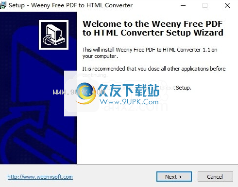Weeny Free PDF to HTML Converter