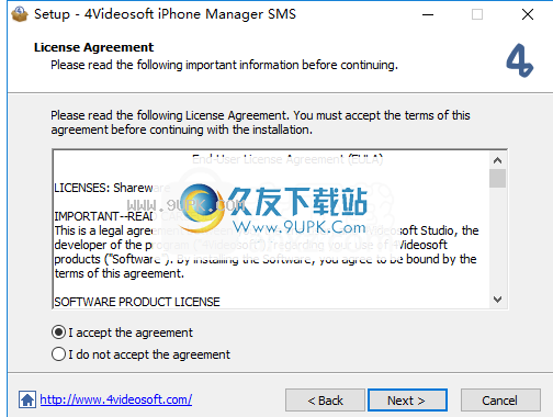 4Videosoft iPhone Manager SMS