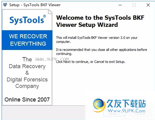 sysTools BKF Viewer