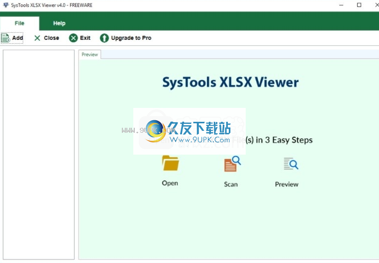 SysTools XLSX Viewer