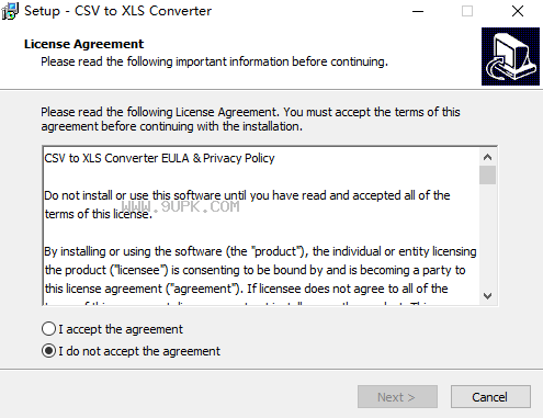 VOVSOFT CSV to XLS Converter截图（1）