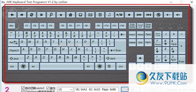 JME Keyboard Test Programm