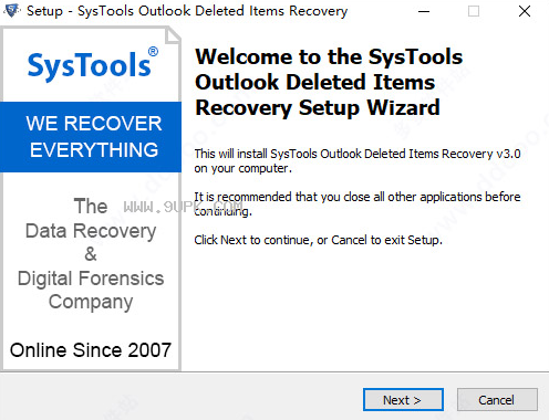 SysTools Outlook Deleted Items Recovery截图（1）