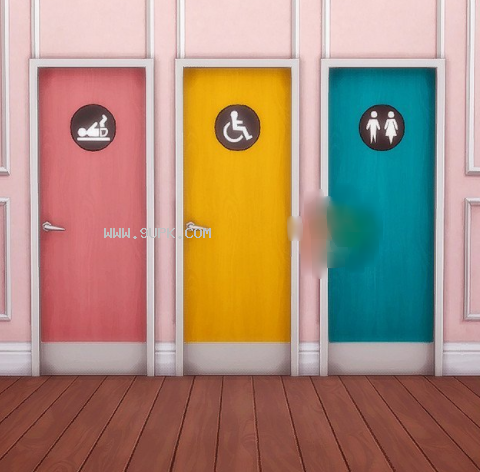 模拟人生4彩色厕所门MOD