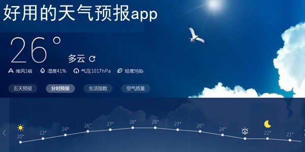 专业的天气预报app