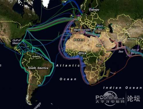 感受技术震撼:全球海底光缆分布图详解