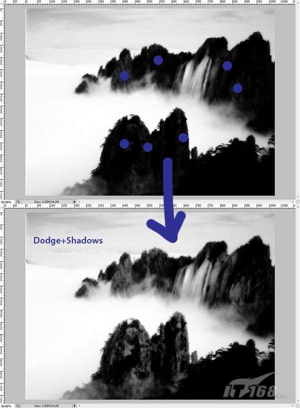 Photoshop设计逼真中国传统水墨画效果(2)
