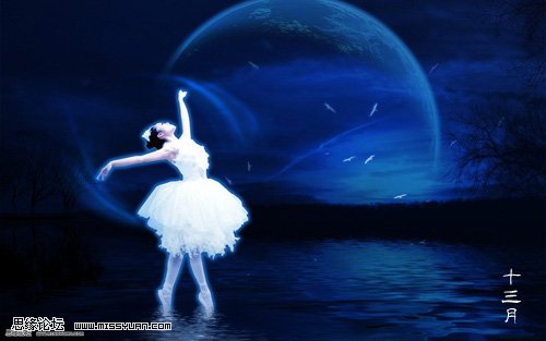 Photoshop教程。怎么PS合成唯美的水上芭蕾？