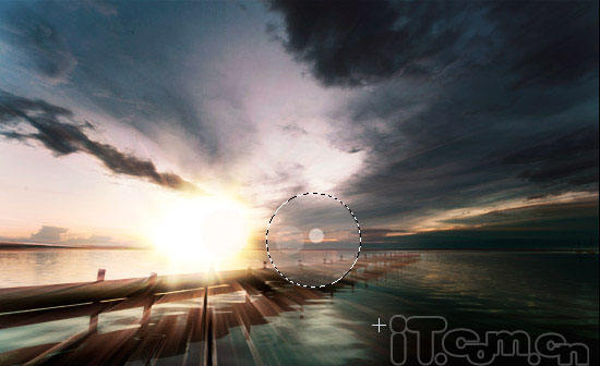 Photoshop制作一款奇幻的日落景色