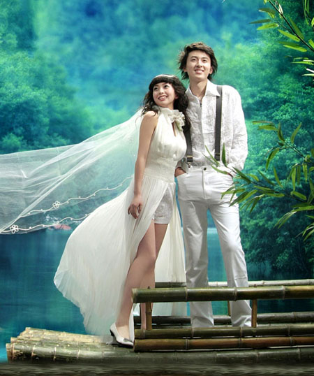 怎么Photoshop调出外景婚片梦幻的青蓝色？Photoshop调出外景婚片梦幻的青蓝色的方法是什么？