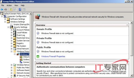 怎么使用Windows2008网域策略配置防火墙的进阶设置？怎么提升域安全？