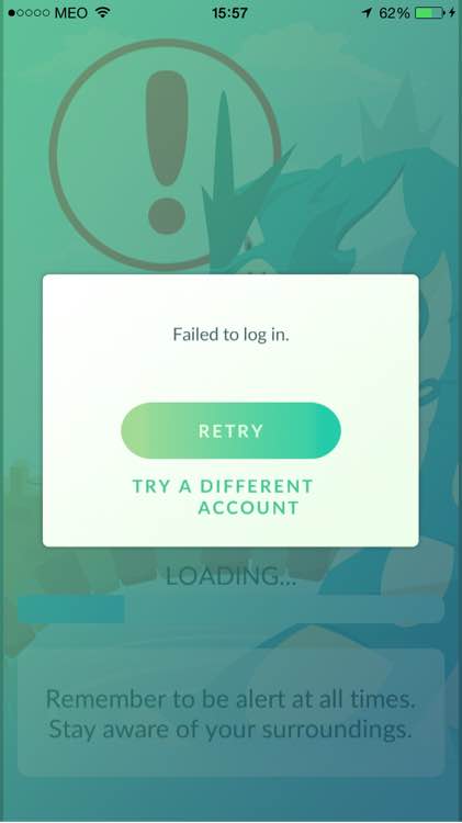 pokemon go为什么提示failed to log in 提示failed to log in解决修复方法