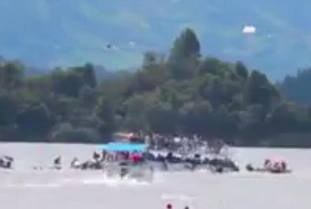 哥伦比亚游轮沉没 搭载150名乘客的游船行驶中下沉30人失踪