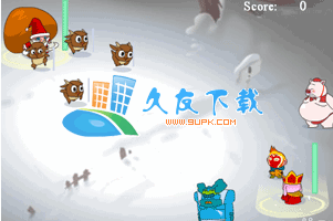 乱游记之雪战圣诞老人小游戏V2010绿色版[看谁先把对方打倒]截图（1）