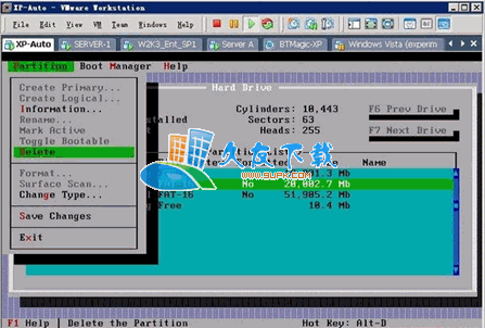 Smart FDISK 2.05 绿色中文版[DOS硬盘分区管理软件]截图（1）