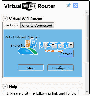 【虚拟无线路由器软件】Virtual WiFi Router下载3.0.1.0英文版截图（1）