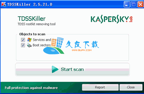 Kaspersky TDSSKiller 3.0.0.44英文版截图（1）