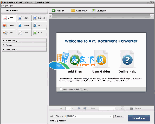【文档转换查看器】AVS Document Converter下载v2.1.2.182英文版截图（1）