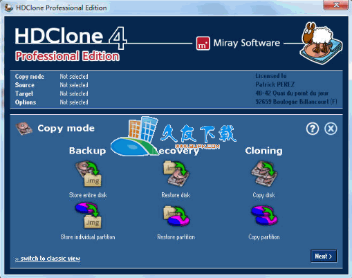 【硬盘复制软件】Miray HDClone Professional下载V4.0.7英文版截图（1）