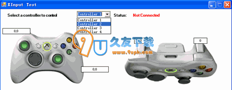 【电脑键盘模拟游戏手柄】xbox360手柄模拟器下载 英文版截图（1）