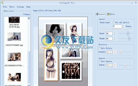 Picture CollageIt Pro下载1.80英文版_多照片自动拼贴程序截图（1）