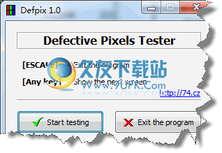 Defpix 1.4.9.15英文免安装版_液晶坏点检查器截图（1）