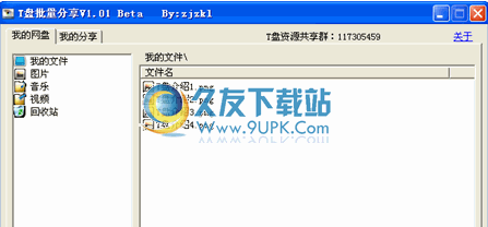 T盘批量分享助手下载1.01中文免安装版_金山T盘辅助工具截图（1）