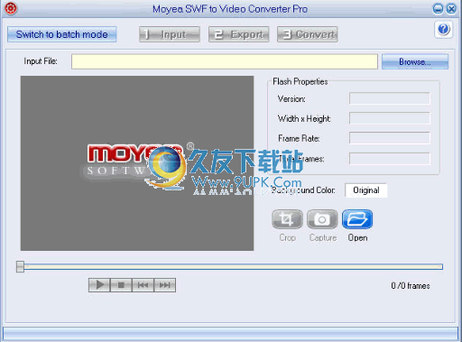 【SWF转换器】Moyea SWF to Video Pro下载3.12英文免安装版截图（1）