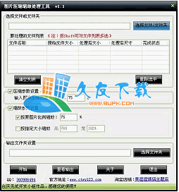 图片压缩缩放处理工具 1.6中文绿色版[图片缩放压缩器]截图（1）