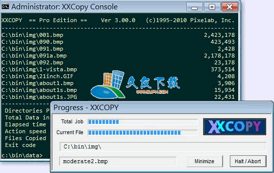 XXCopy 3.21.0 英文绿色版[文件复制增强工具]