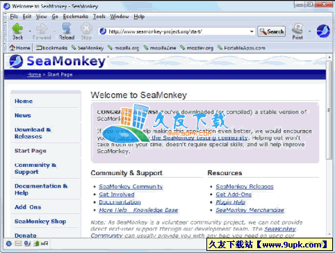 SeaMonkey Portable 2.22.1 英文绿色版[网络集成工具]截图（1）