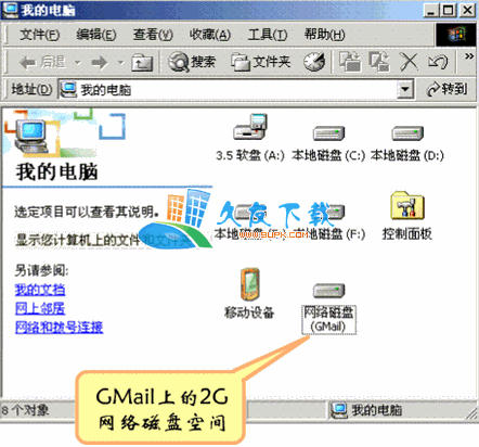GMail Drive shell extension 1.0.13 汉化版下载，谷歌邮箱GMAIL转虚拟硬盘截图（1）
